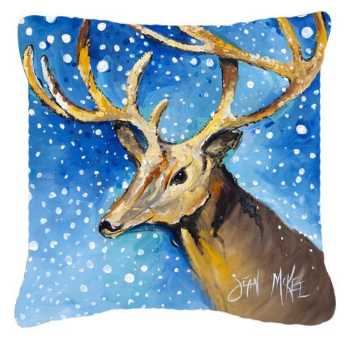 Reindeer Decorative Throw Pillow 18x18 Indoor Outdoor Accent Cushion, Fabric Cover with Insert for Sofa, Bed, Porch & Living Room