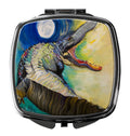 Alligator Compact Mirror Decorative Travel Makeup Mirror for Women Girls Gifts Pocket Makeup Mirror Folding Handheld
