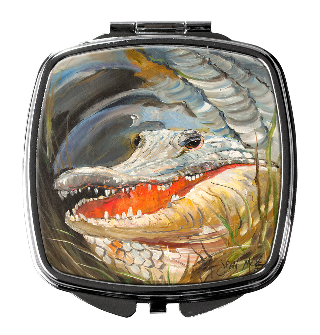Alligator Compact Mirror Decorative Travel Makeup Mirror for Women Girls Gifts Pocket Makeup Mirror Folding Handheld