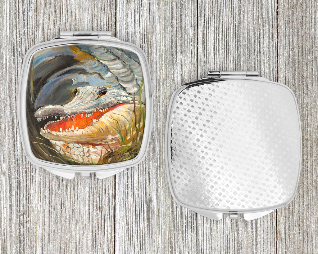 Alligator Compact Mirror Decorative Travel Makeup Mirror for Women Girls Gifts Pocket Makeup Mirror Folding Handheld