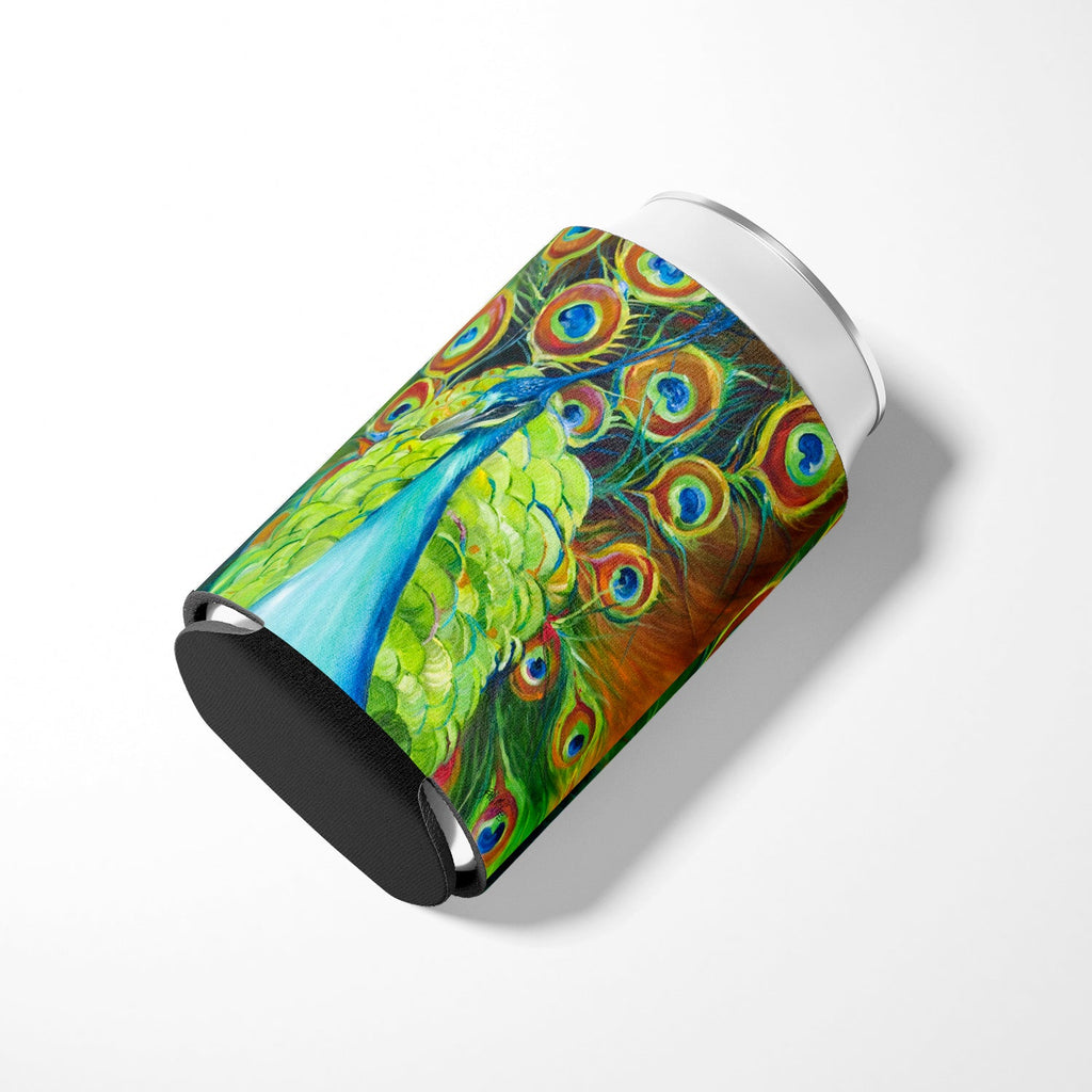 Peacock Can or Bottle Hugger Cooler Sleeve for Standard 12 oz Cans, Insulated Foam Beer & Soda Can Hugger Reusable