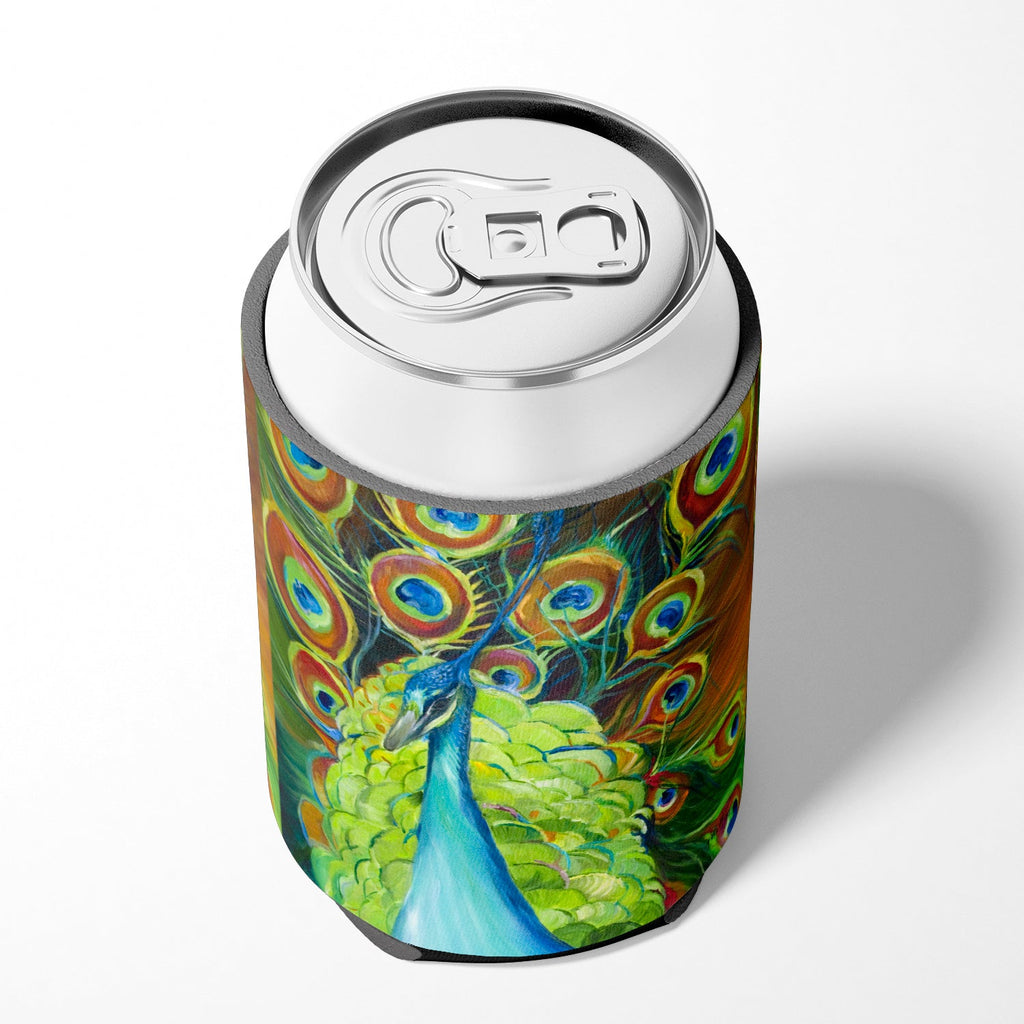 Peacock Can or Bottle Hugger Cooler Sleeve for Standard 12 oz Cans, Insulated Foam Beer & Soda Can Hugger Reusable