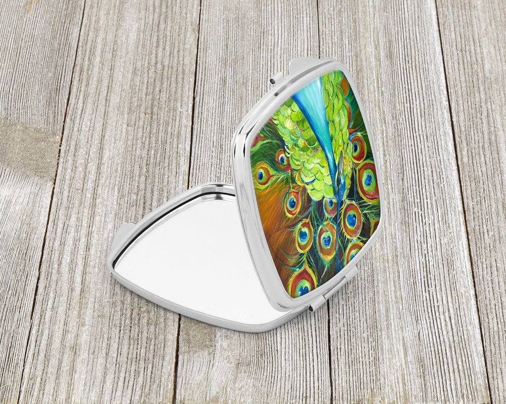 Peacock Compact Mirror Decorative Travel Makeup Mirror for Women Girls Gifts Pocket Makeup Mirror Folding Handheld