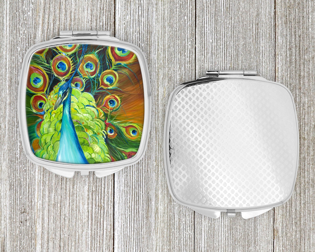 Peacock Compact Mirror Decorative Travel Makeup Mirror for Women Girls Gifts Pocket Makeup Mirror Folding Handheld