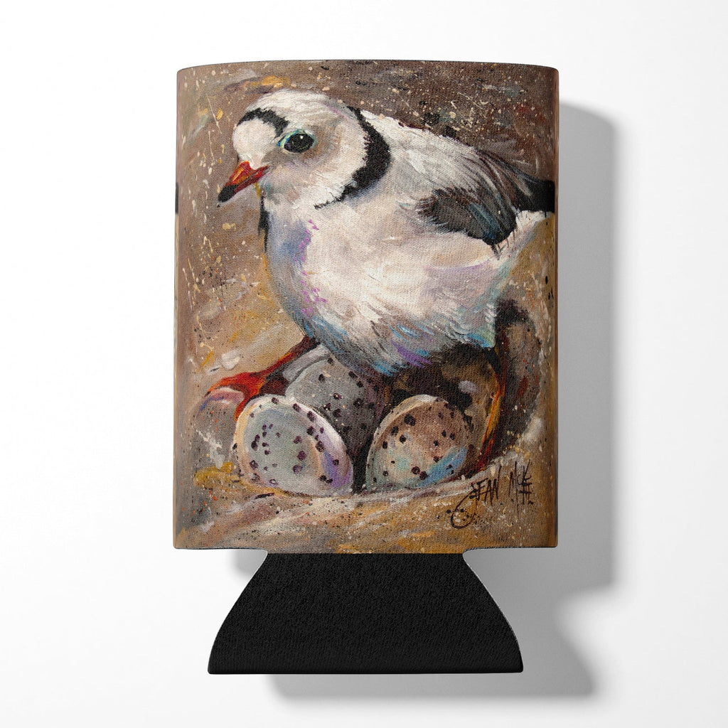 Piping Plover Can or Bottle Hugger Cooler Sleeve for Standard 12 oz Cans, Insulated Foam Beer & Soda Can Hugger Reusable