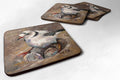 Piping Plover Foam Coasters Set of 4 Cup Coasters for Indoor Outdoor, Tabletop Protection, Anti Slip, Mouse pad Material