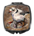 Piping Plover Compact Mirror Decorative Travel Makeup Mirror for Women Girls Gifts Pocket Makeup Mirror Folding Handheld