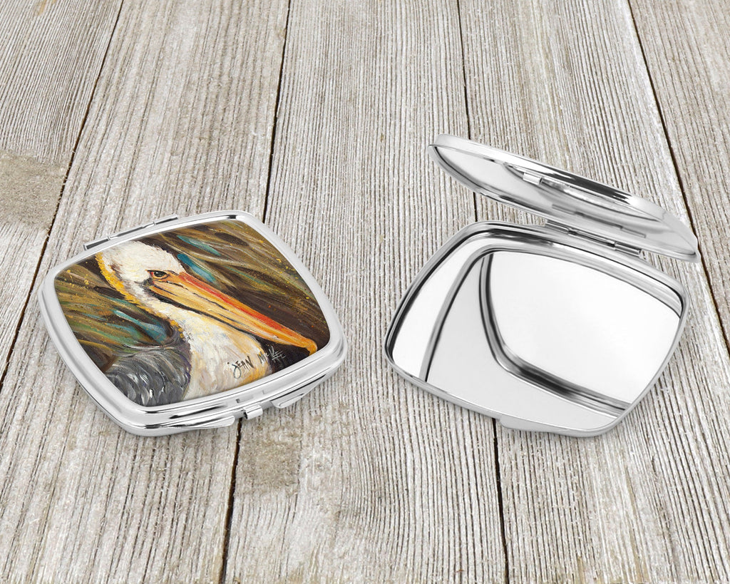 Pelican lookin West Compact Mirror Decorative Travel Makeup Mirror for Women Girls Gifts Pocket Makeup Mirror Folding Handheld