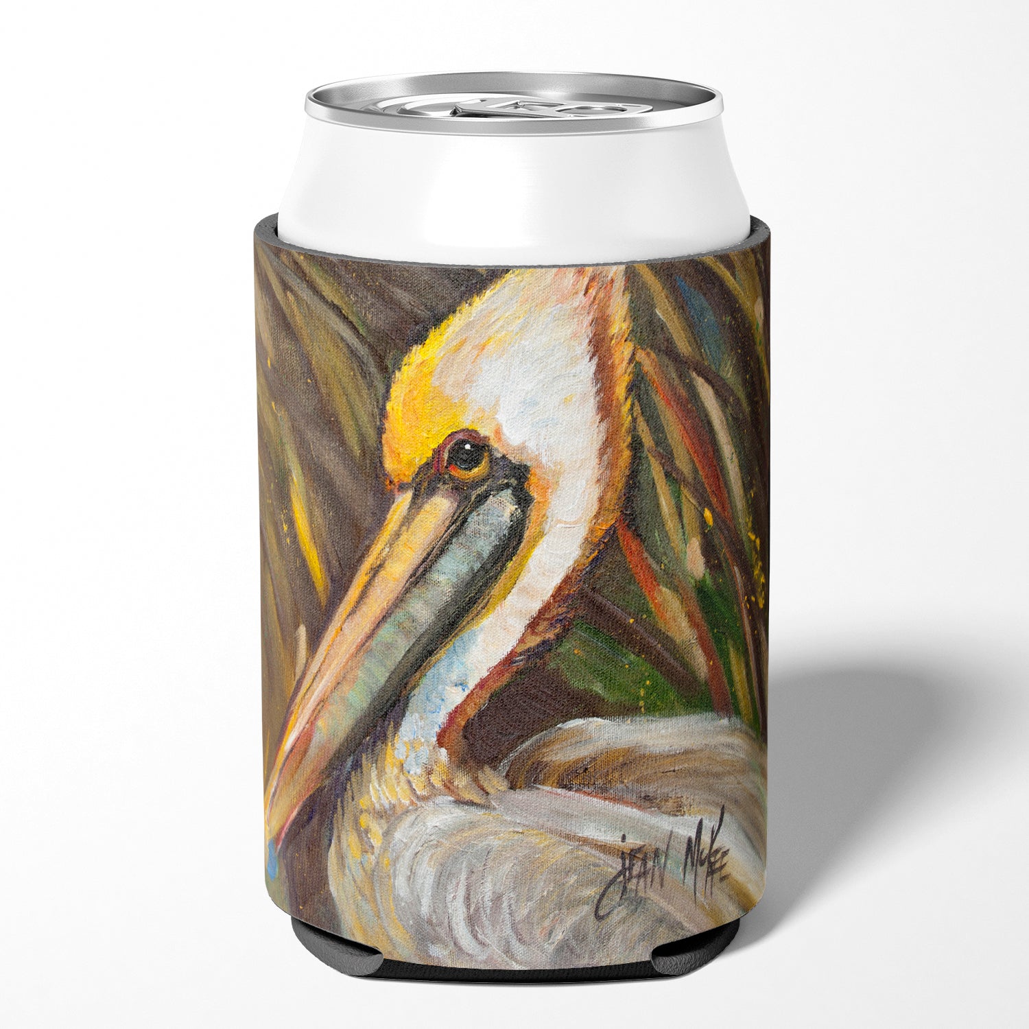Pelican lookin East Can or Bottle Hugger Cooler Sleeve for Standard 12 oz Cans, Insulated Foam Beer & Soda Can Hugger Reusable