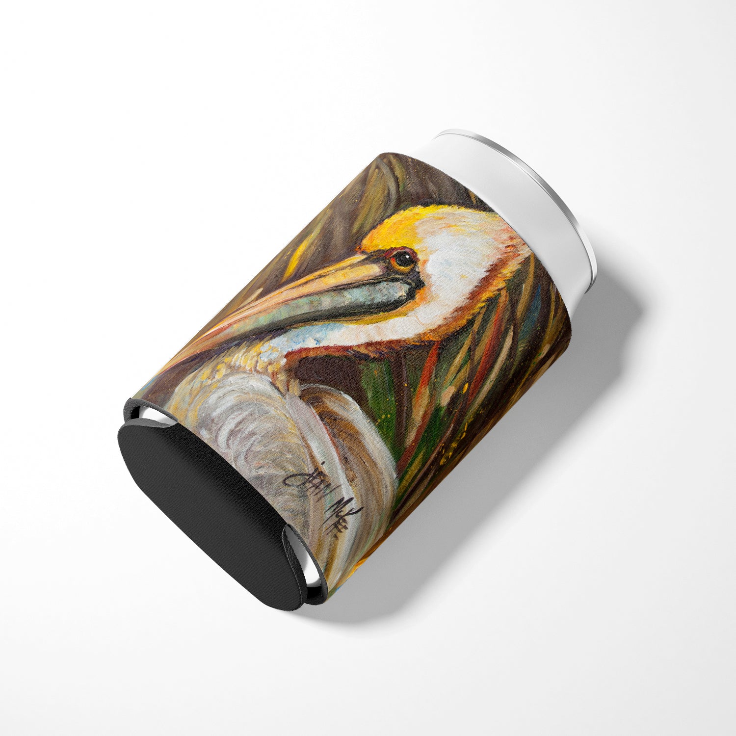 Pelican lookin East Can or Bottle Hugger Cooler Sleeve for Standard 12 oz Cans, Insulated Foam Beer & Soda Can Hugger Reusable