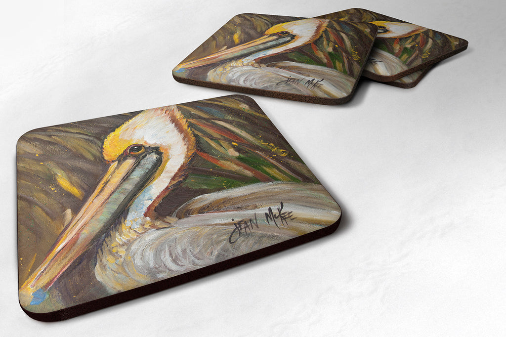 Pelican lookin East Foam Coasters Set of 4 Cup Coasters for Indoor Outdoor, Tabletop Protection, Anti Slip, Mouse pad Material