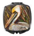 Pelican lookin East Compact Mirror Decorative Travel Makeup Mirror for Women Girls Gifts Pocket Makeup Mirror Folding Handheld