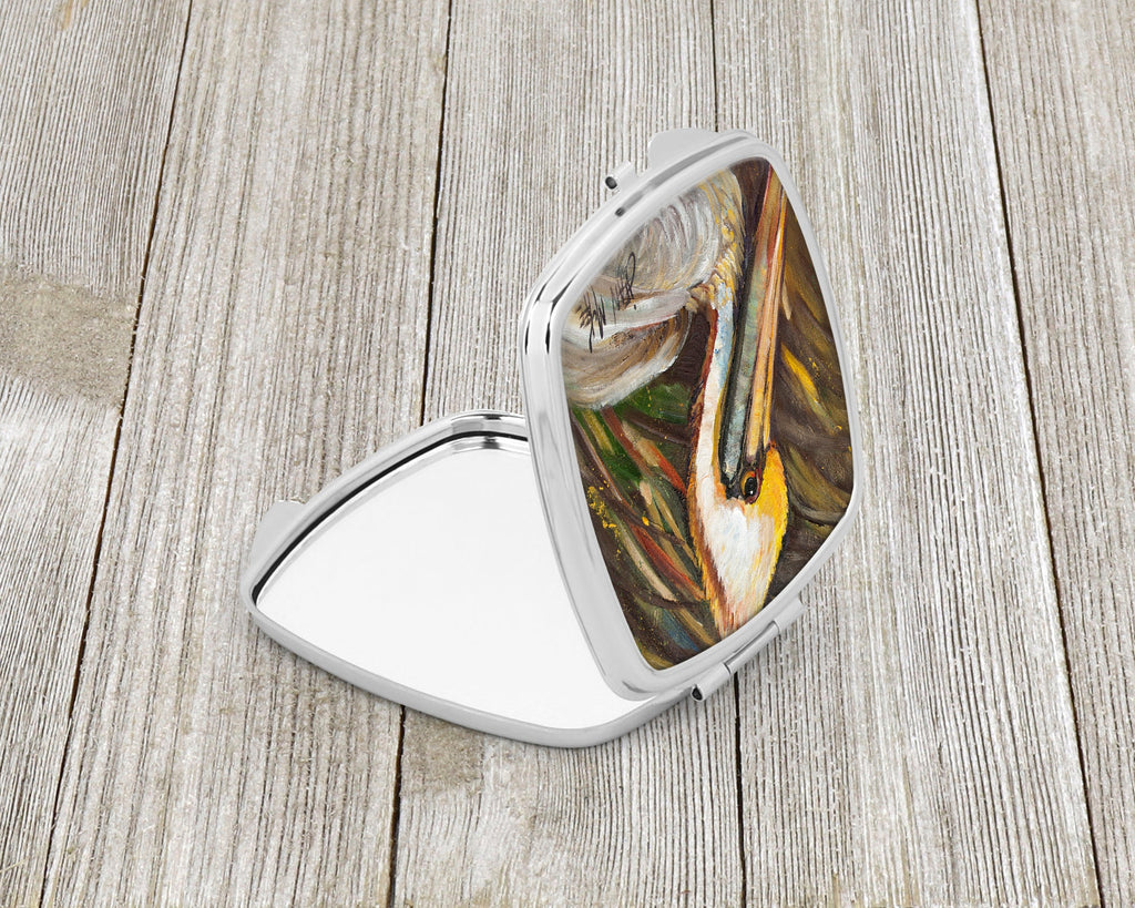 Pelican lookin East Compact Mirror Decorative Travel Makeup Mirror for Women Girls Gifts Pocket Makeup Mirror Folding Handheld