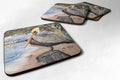Pelican Bay Foam Coasters Set of 4 Cup Coasters for Indoor Outdoor, Tabletop Protection, Anti Slip, Mouse pad Material