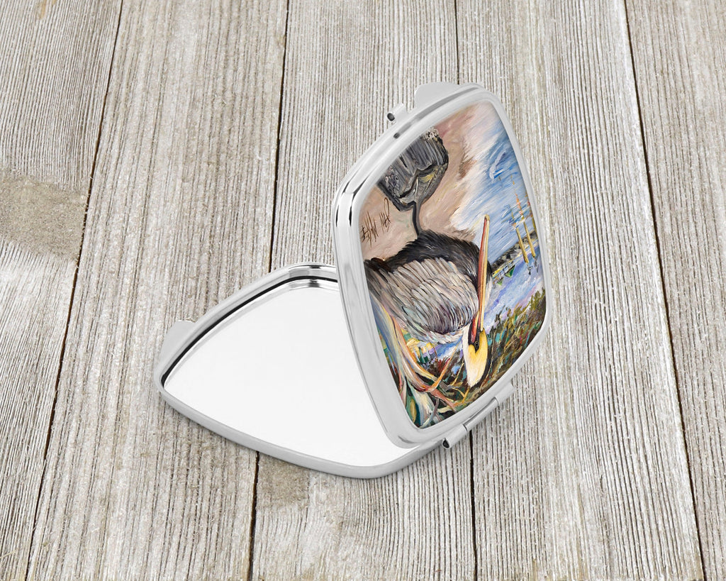 Pelican Bay Compact Mirror Decorative Travel Makeup Mirror for Women Girls Gifts Pocket Makeup Mirror Folding Handheld