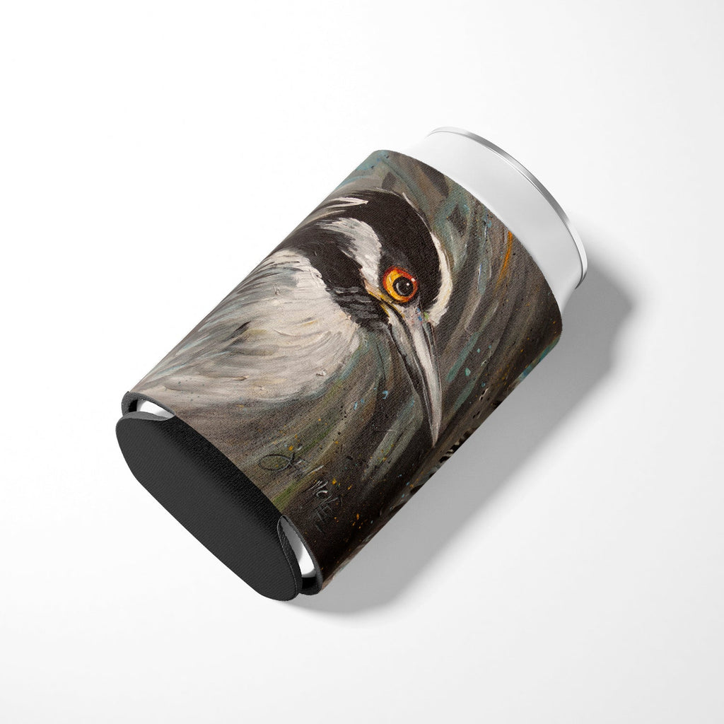 Night Heron Can or Bottle Hugger Cooler Sleeve for Standard 12 oz Cans, Insulated Foam Beer & Soda Can Hugger Reusable