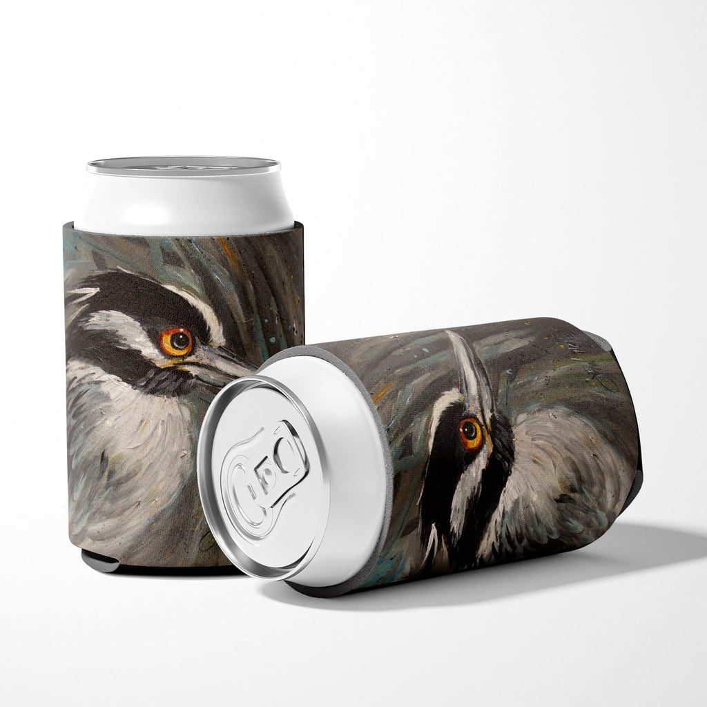 Night Heron Can or Bottle Hugger Cooler Sleeve for Standard 12 oz Cans, Insulated Foam Beer & Soda Can Hugger Reusable