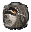 Night Heron Compact Mirror Decorative Travel Makeup Mirror for Women Girls Gifts Pocket Makeup Mirror Folding Handheld