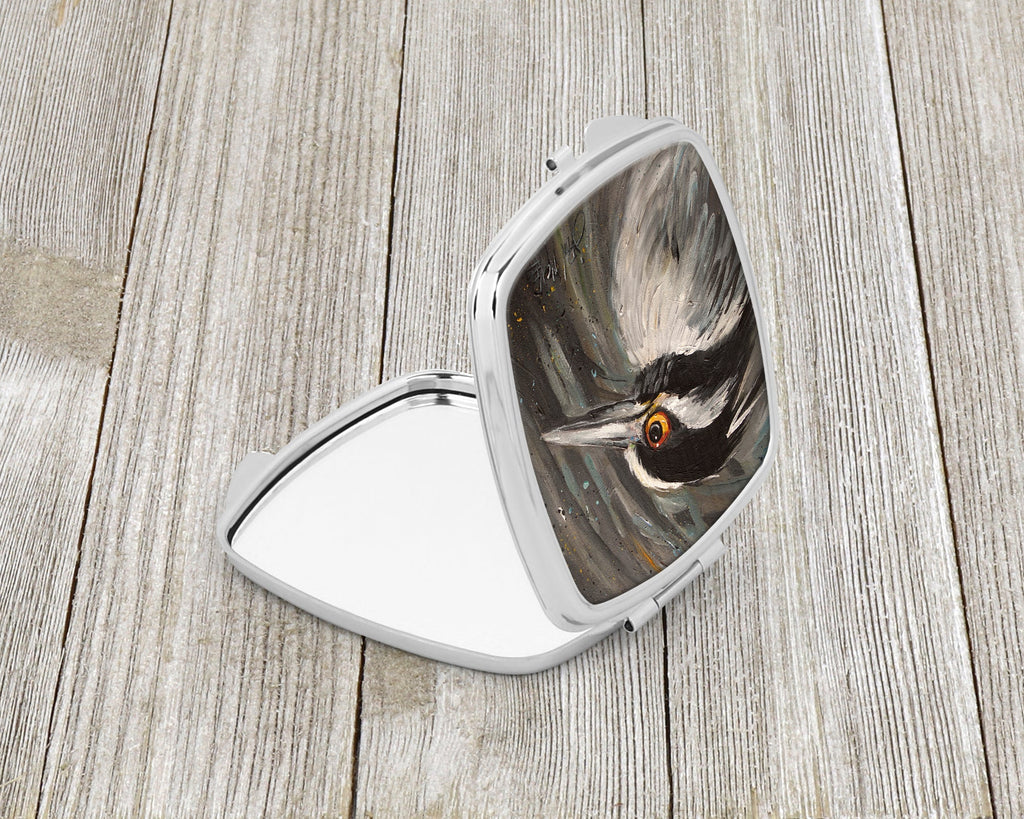 Night Heron Compact Mirror Decorative Travel Makeup Mirror for Women Girls Gifts Pocket Makeup Mirror Folding Handheld