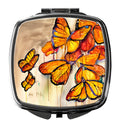 Butterflies Compact Mirror Decorative Travel Makeup Mirror for Women Girls Gifts Pocket Makeup Mirror Folding Handheld
