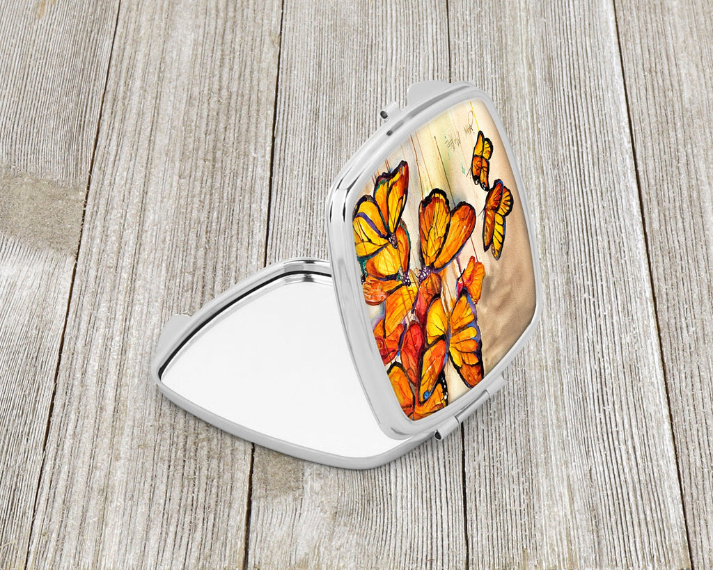Butterflies Compact Mirror Decorative Travel Makeup Mirror for Women Girls Gifts Pocket Makeup Mirror Folding Handheld