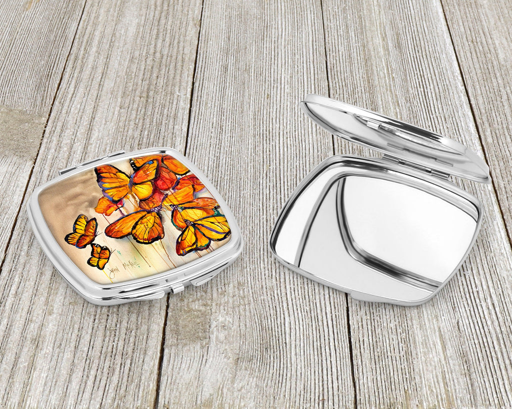 Butterflies Compact Mirror Decorative Travel Makeup Mirror for Women Girls Gifts Pocket Makeup Mirror Folding Handheld