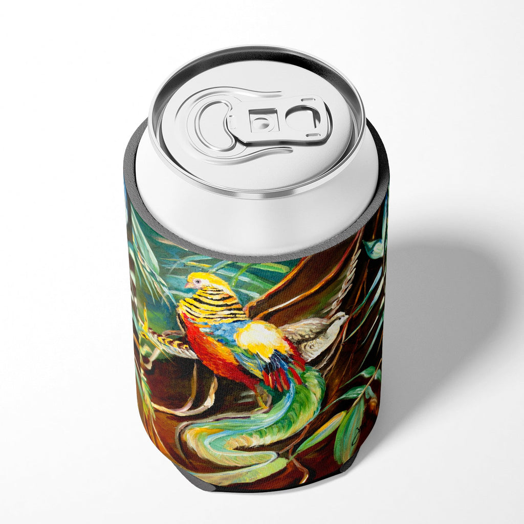 Mandarin Pheasant Can or Bottle Hugger Cooler Sleeve for Standard 12 oz Cans, Insulated Foam Beer & Soda Can Hugger Reusable