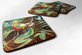 Mandarin Pheasant Foam Coasters Set of 4 Cup Coasters for Indoor Outdoor, Tabletop Protection, Anti Slip, Mouse pad Material