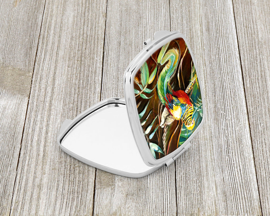 Mandarin Pheasant Compact Mirror Decorative Travel Makeup Mirror for Women Girls Gifts Pocket Makeup Mirror Folding Handheld