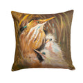 Happy Family Decorative Throw Pillow 14x14 Indoor Outdoor Accent Cushion, Fabric Cover with Insert for Sofa, Bed, Porch & Living Room