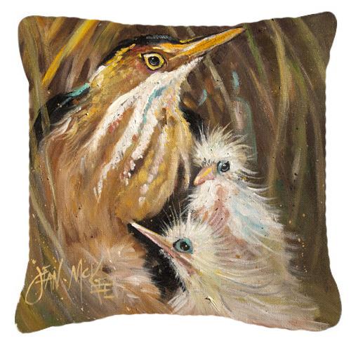 Happy Family Decorative Throw Pillow 18x18 Indoor Outdoor Accent Cushion, Fabric Cover with Insert for Sofa, Bed, Porch & Living Room