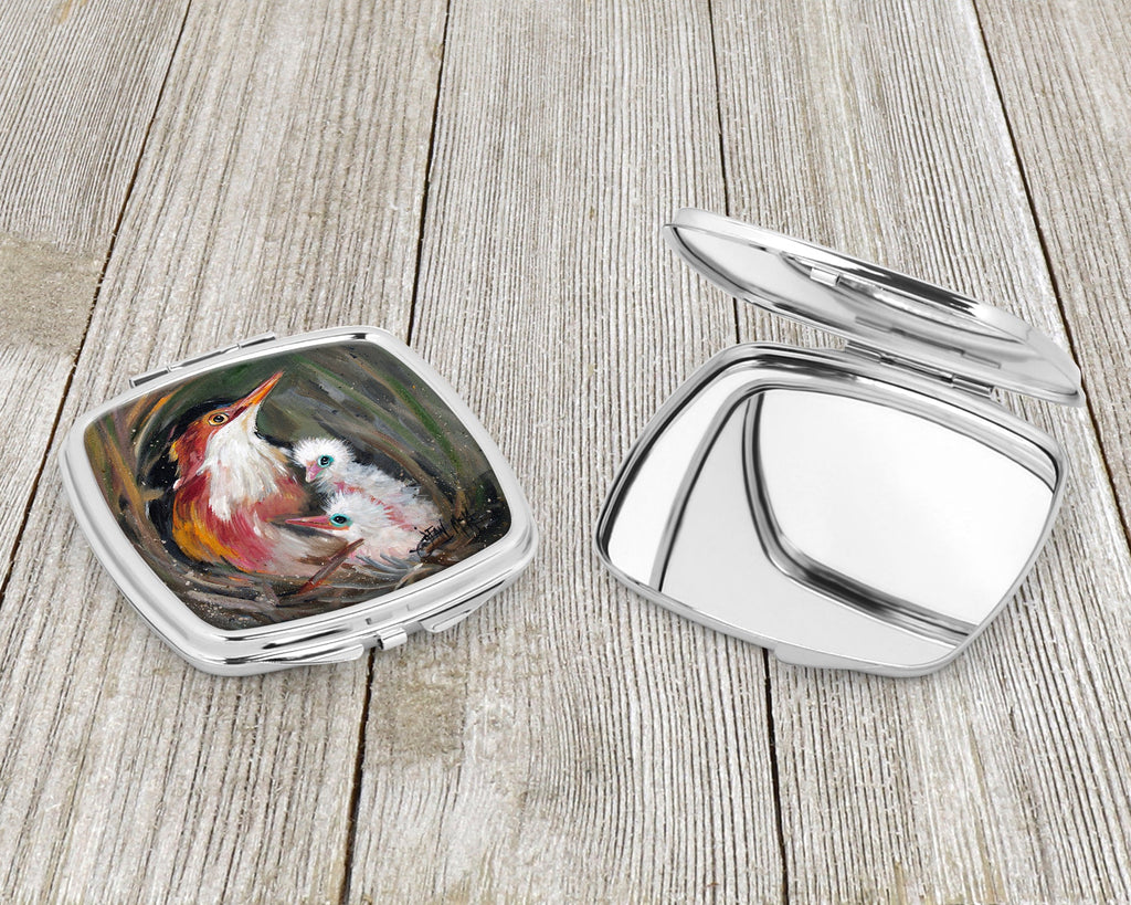 Happy Family Compact Mirror Decorative Travel Makeup Mirror for Women Girls Gifts Pocket Makeup Mirror Folding Handheld