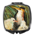 Happy Family Compact Mirror Decorative Travel Makeup Mirror for Women Girls Gifts Pocket Makeup Mirror Folding Handheld