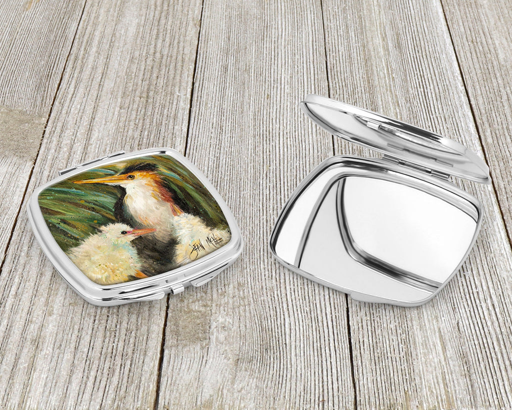 Happy Family Compact Mirror Decorative Travel Makeup Mirror for Women Girls Gifts Pocket Makeup Mirror Folding Handheld