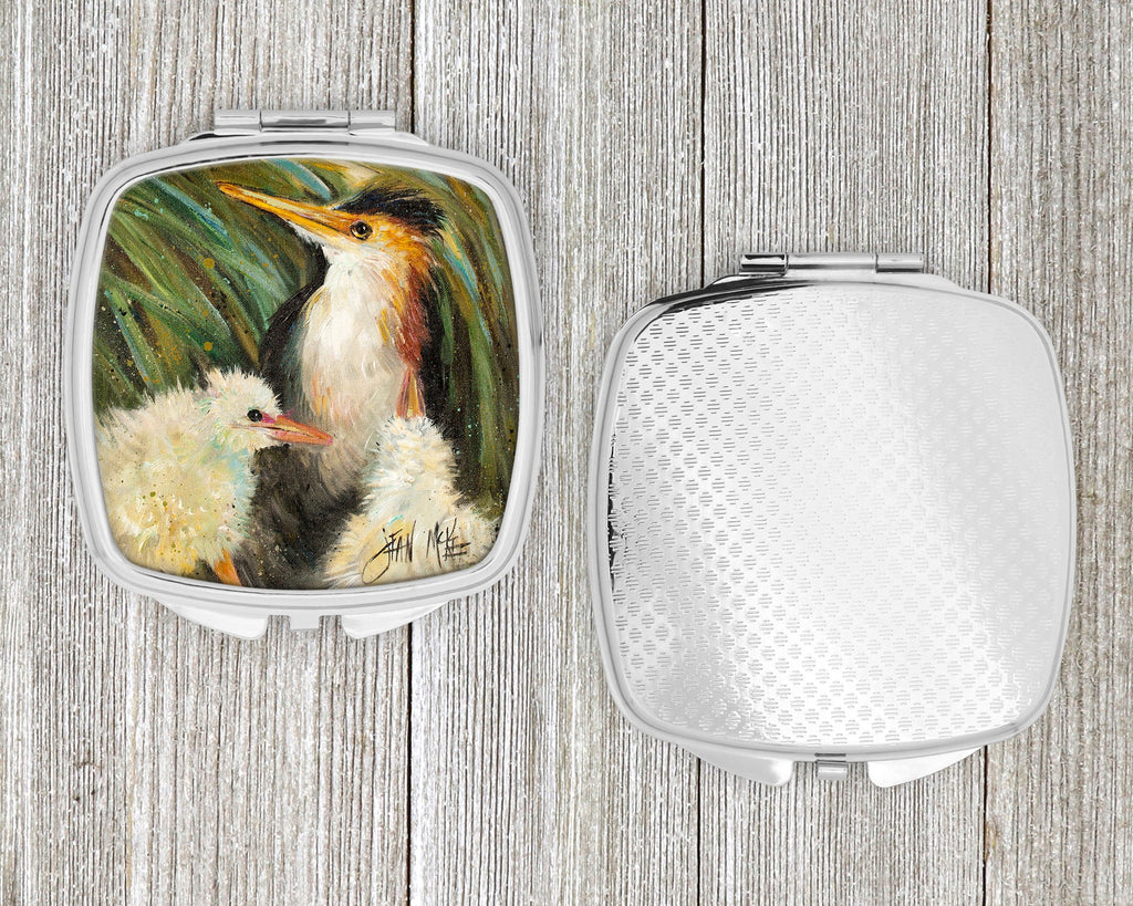 Happy Family Compact Mirror Decorative Travel Makeup Mirror for Women Girls Gifts Pocket Makeup Mirror Folding Handheld