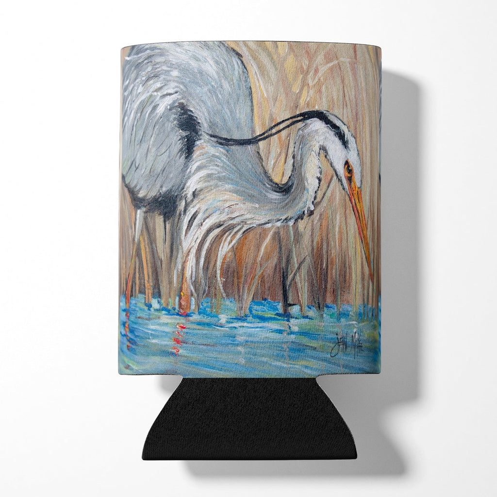 Blue Heron Can or Bottle Hugger Cooler Sleeve for Standard 12 oz Cans, Insulated Foam Beer & Soda Can Hugger Reusable
