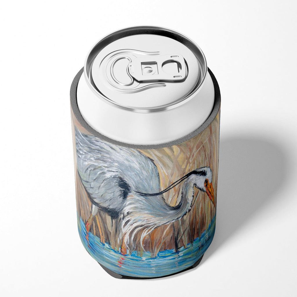 Blue Heron Can or Bottle Hugger Cooler Sleeve for Standard 12 oz Cans, Insulated Foam Beer & Soda Can Hugger Reusable