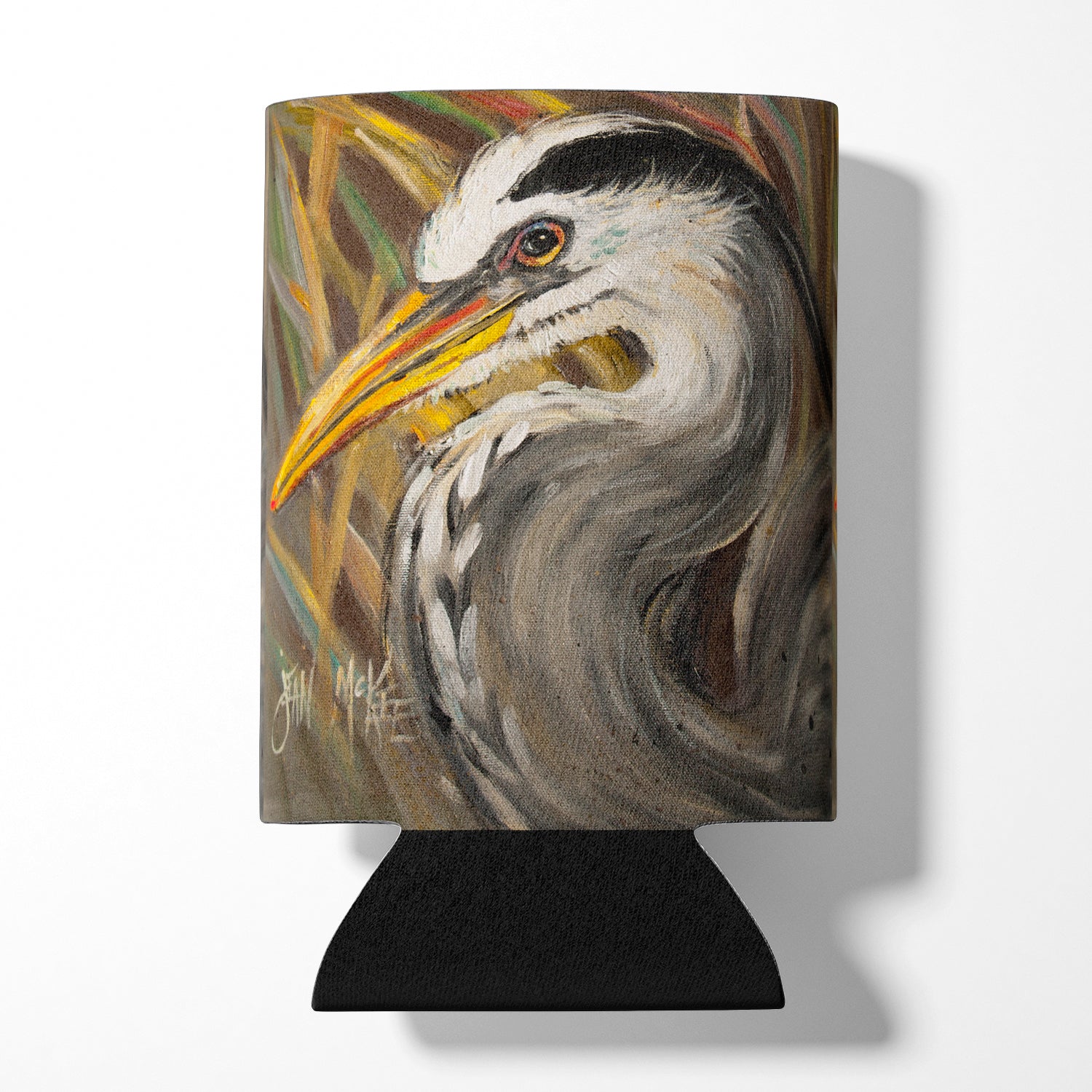 Blue Heron Can or Bottle Hugger Cooler Sleeve for Standard 12 oz Cans, Insulated Foam Beer & Soda Can Hugger Reusable