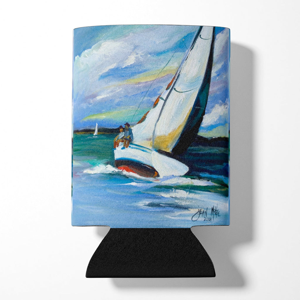 Two and a Sailboat Can or Bottle Hugger Cooler Sleeve for Standard 12 oz Cans, Insulated Foam Beer & Soda Can Hugger Reusable