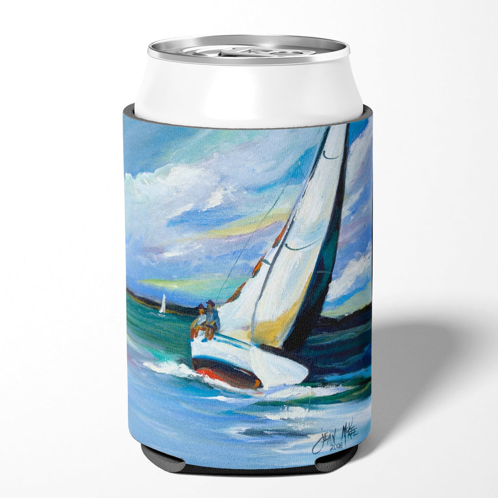Two and a Sailboat Can or Bottle Hugger Cooler Sleeve for Standard 12 oz Cans, Insulated Foam Beer & Soda Can Hugger Reusable