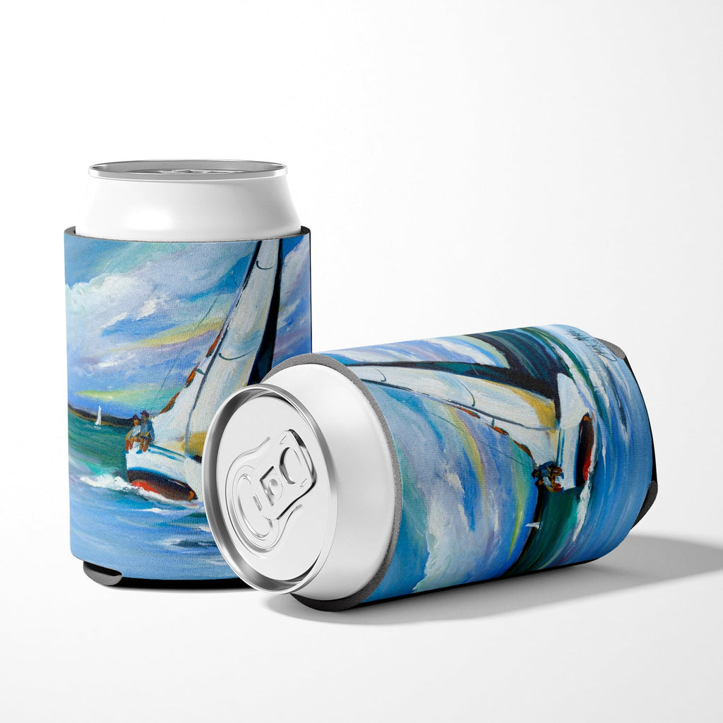 Two and a Sailboat Can or Bottle Hugger Cooler Sleeve for Standard 12 oz Cans, Insulated Foam Beer & Soda Can Hugger Reusable