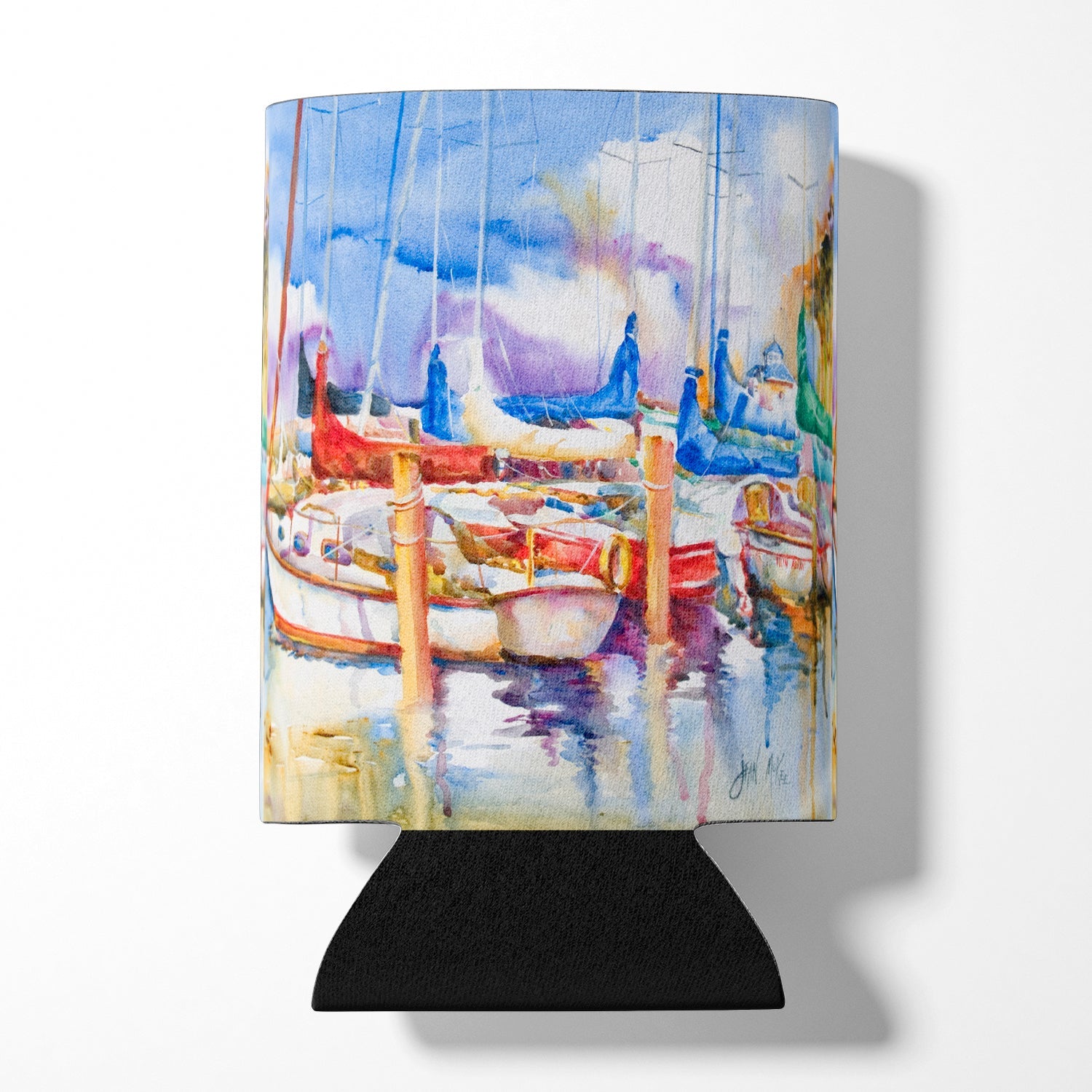 Runaway Sailboats Can or Bottle Hugger Cooler Sleeve for Standard 12 oz Cans, Insulated Foam Beer & Soda Can Hugger Reusable