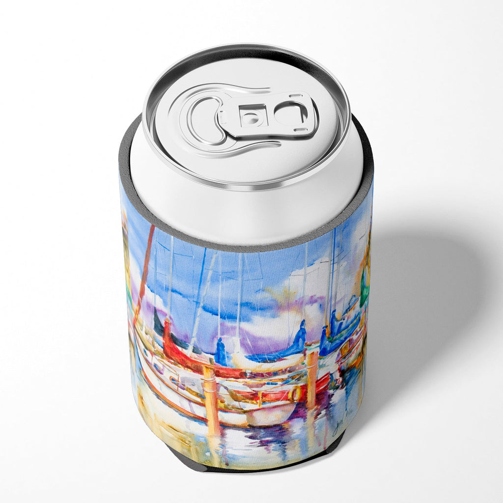 Runaway Sailboats Can or Bottle Hugger Cooler Sleeve for Standard 12 oz Cans, Insulated Foam Beer & Soda Can Hugger Reusable