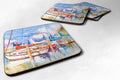 Runaway Sailboats Foam Coasters Set of 4 Cup Coasters for Indoor Outdoor, Tabletop Protection, Anti Slip, Mouse pad Material