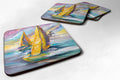 Middle Bay Lighthouse Sailboats Foam Coasters Set of 4 Cup Coasters for Indoor Outdoor, Tabletop Protection, Anti Slip, Mouse pad Material