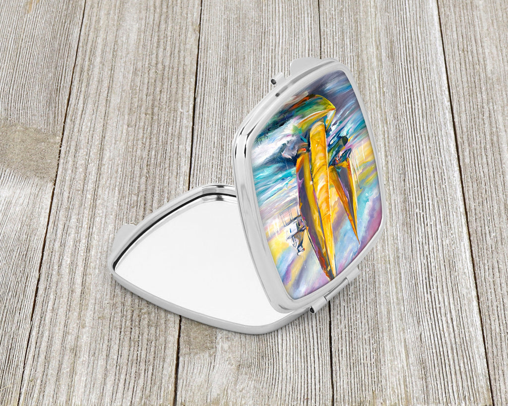 Middle Bay Lighthouse Sailboats Compact Mirror Decorative Travel Makeup Mirror for Women Girls Gifts Pocket Makeup Mirror Folding Handheld