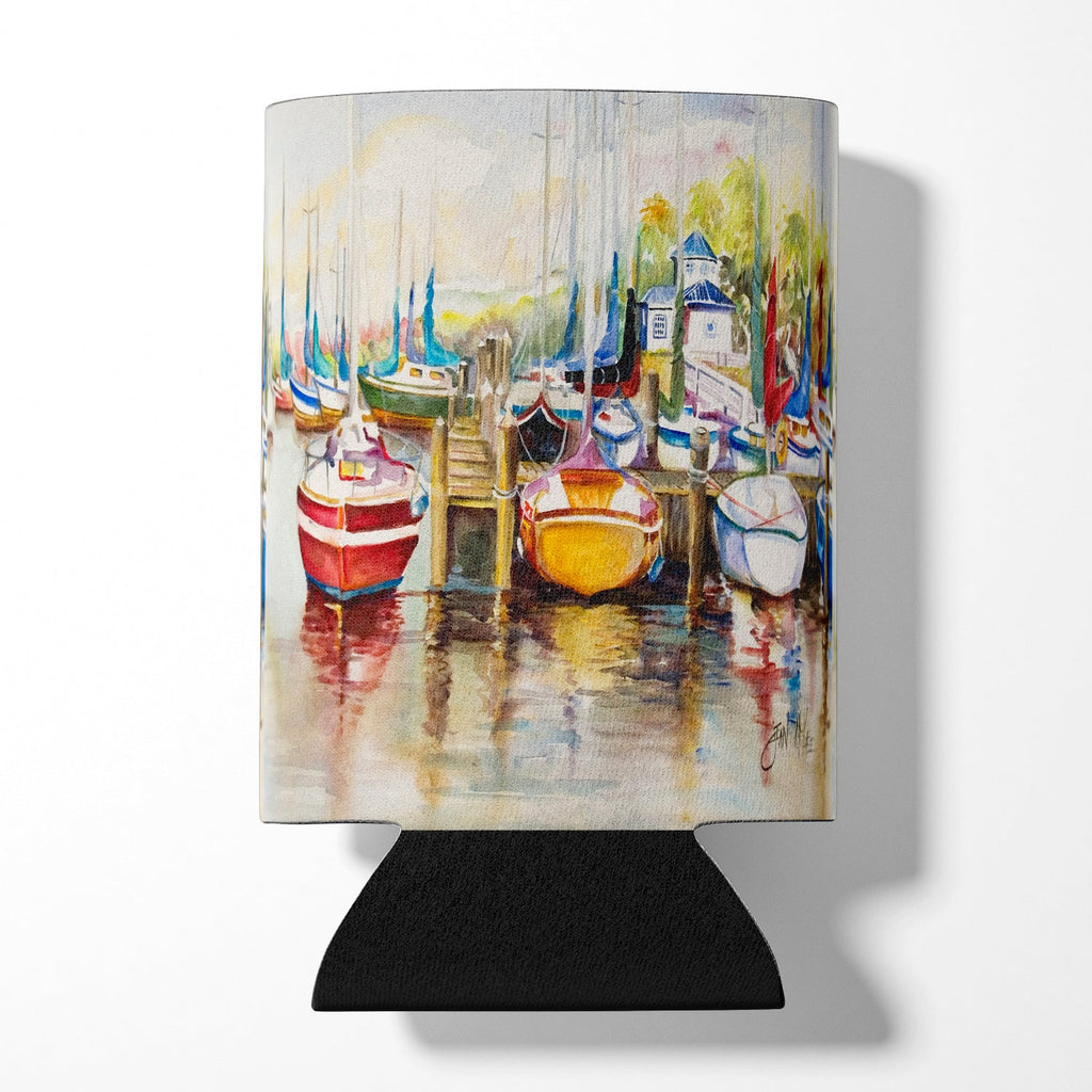 Paradise Sailboats Can or Bottle Hugger Cooler Sleeve for Standard 12 oz Cans, Insulated Foam Beer & Soda Can Hugger Reusable