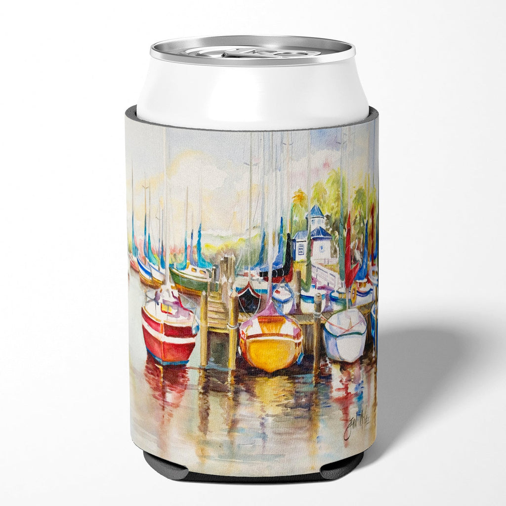 Paradise Sailboats Can or Bottle Hugger Cooler Sleeve for Standard 12 oz Cans, Insulated Foam Beer & Soda Can Hugger Reusable