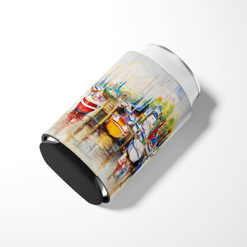 Paradise Sailboats Can or Bottle Hugger Cooler Sleeve for Standard 12 oz Cans, Insulated Foam Beer & Soda Can Hugger Reusable