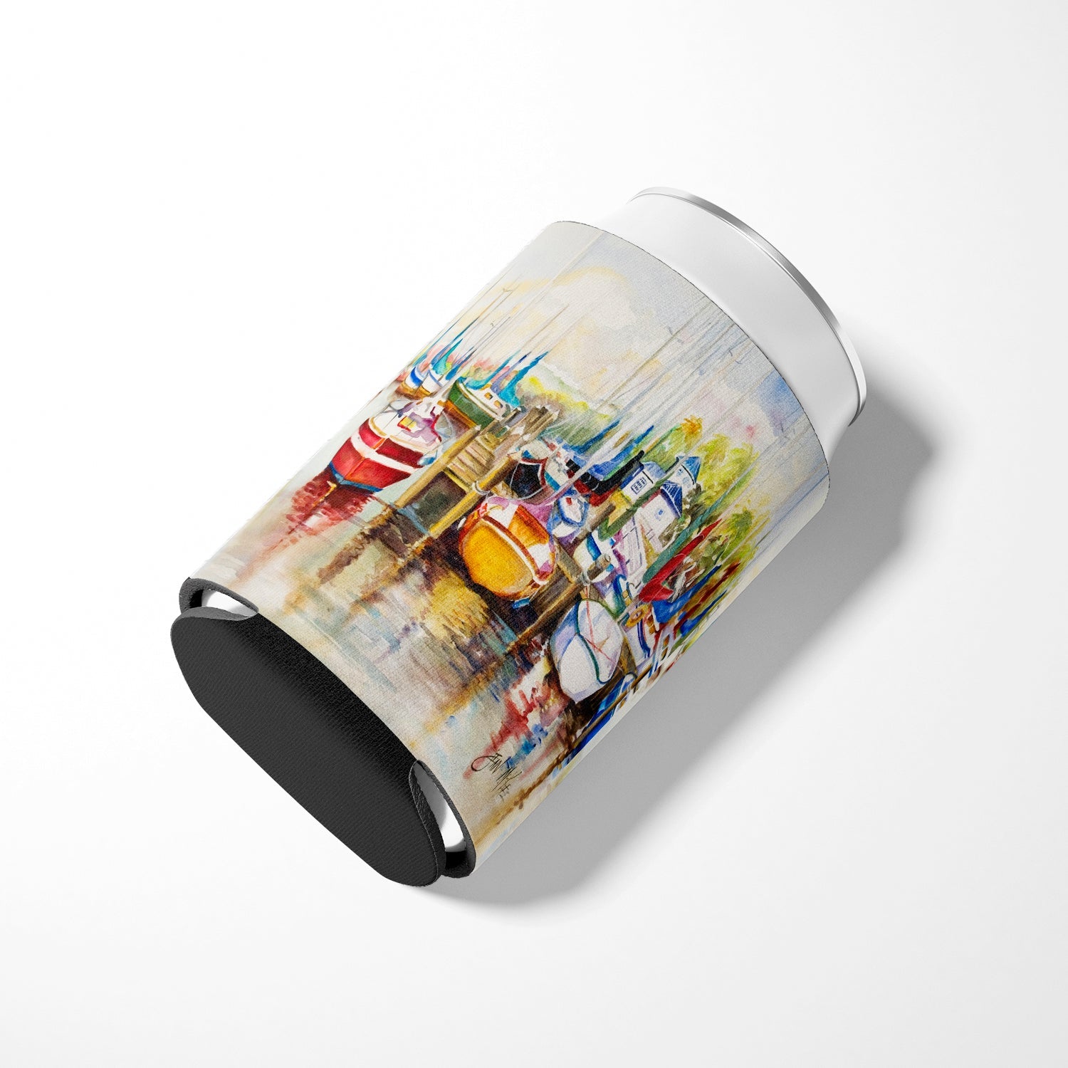 Paradise Sailboats Can or Bottle Hugger Cooler Sleeve for Standard 12 oz Cans, Insulated Foam Beer & Soda Can Hugger Reusable